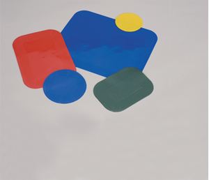 Non slip dycem round 14cm blue