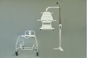 Andway Manual transporter hoist with side arm for wooden floor - nursing home bath hoist,