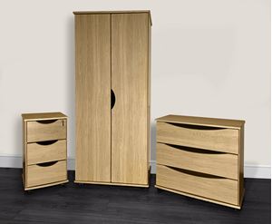 CONTOUR Dementia Friendly Bedroom Furniture Set with Lockable Bedside Cabinet