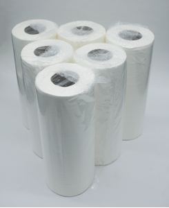 Hygiene / couch rolls 10Inch x 100 sheets white (18)