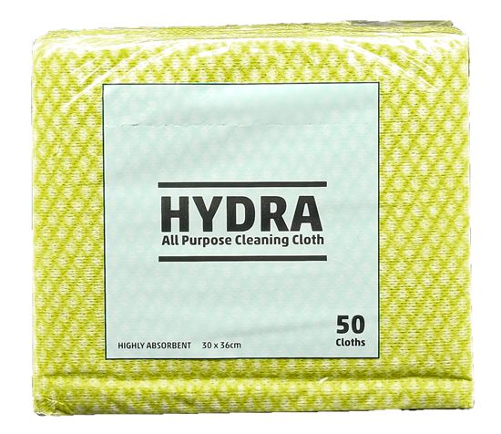 Picture of Hydra All Purpose Cloth Semi Disposable 35x37cm-Yellow (50)