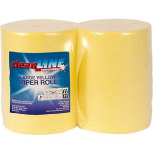 Non - Woven Centrefeed Roll - Yellow (PK 2)