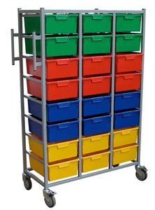 Triple - 24 Trays with Garment rail