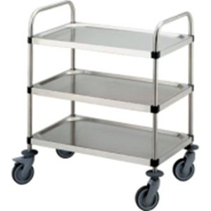 3 Tier Stainless Steel Trolley