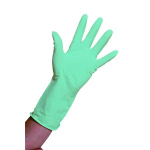 Rubber Domestic Gloves Green - Large (pr)