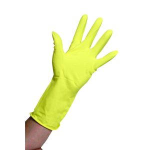 Rubber Domestic Gloves Yellow - Medium (pr)