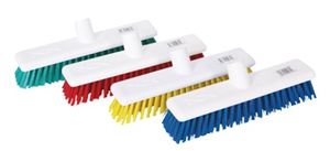 Hygiene Broom 12" / Stiff Bristle - Green