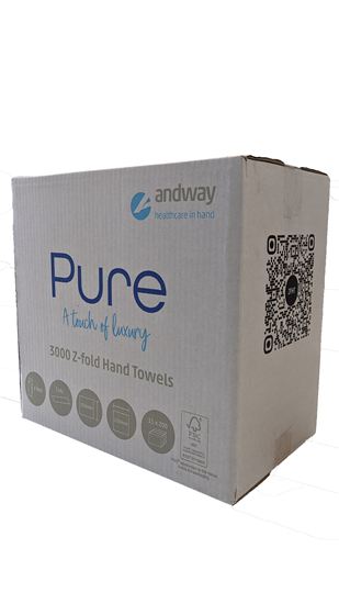 Picture of Z-Fold Hand Towel - White (3000)